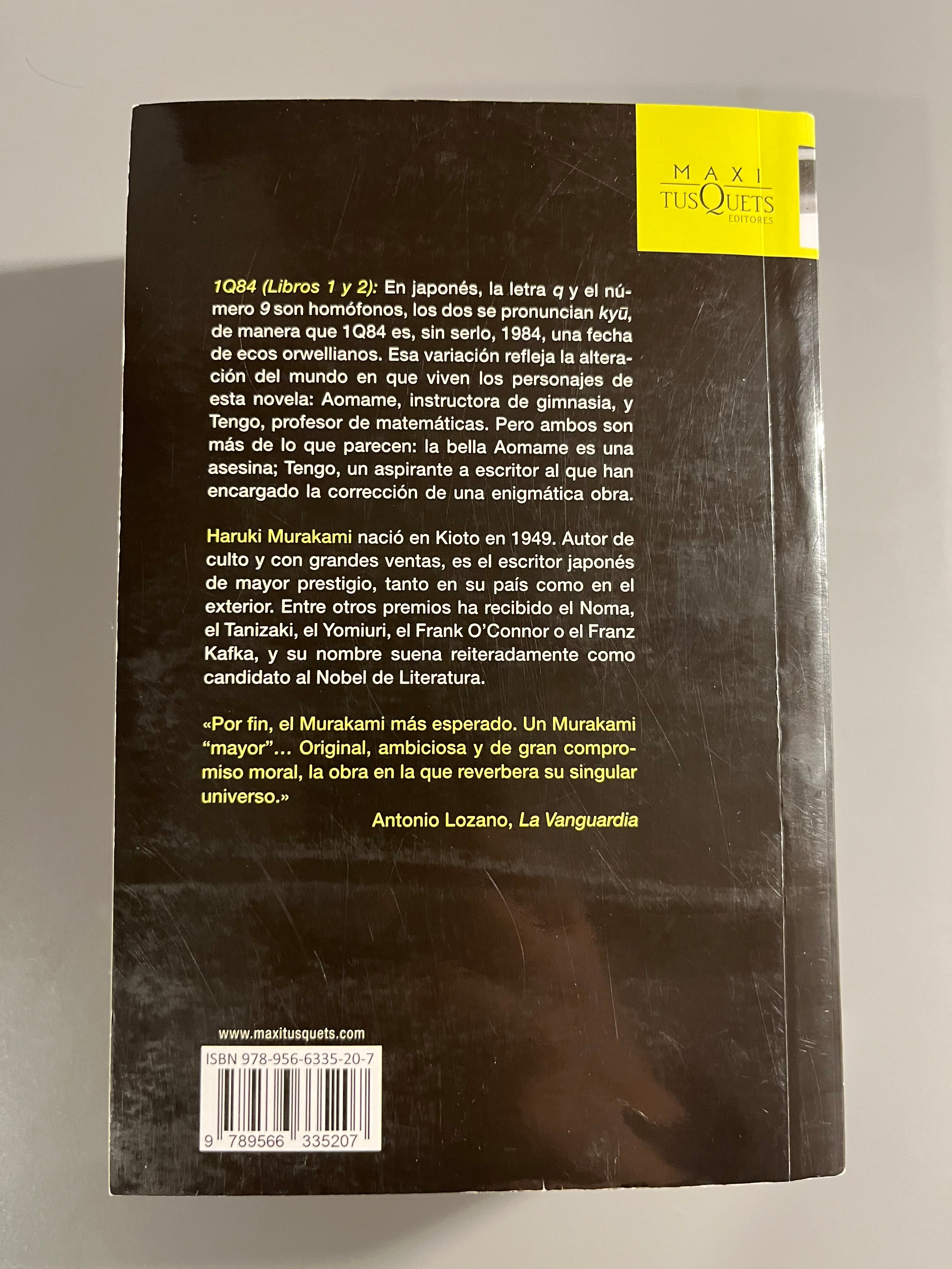 1Q84 (Libros 1 y 2) - Haruki Murakami (Maxi Tusquets)