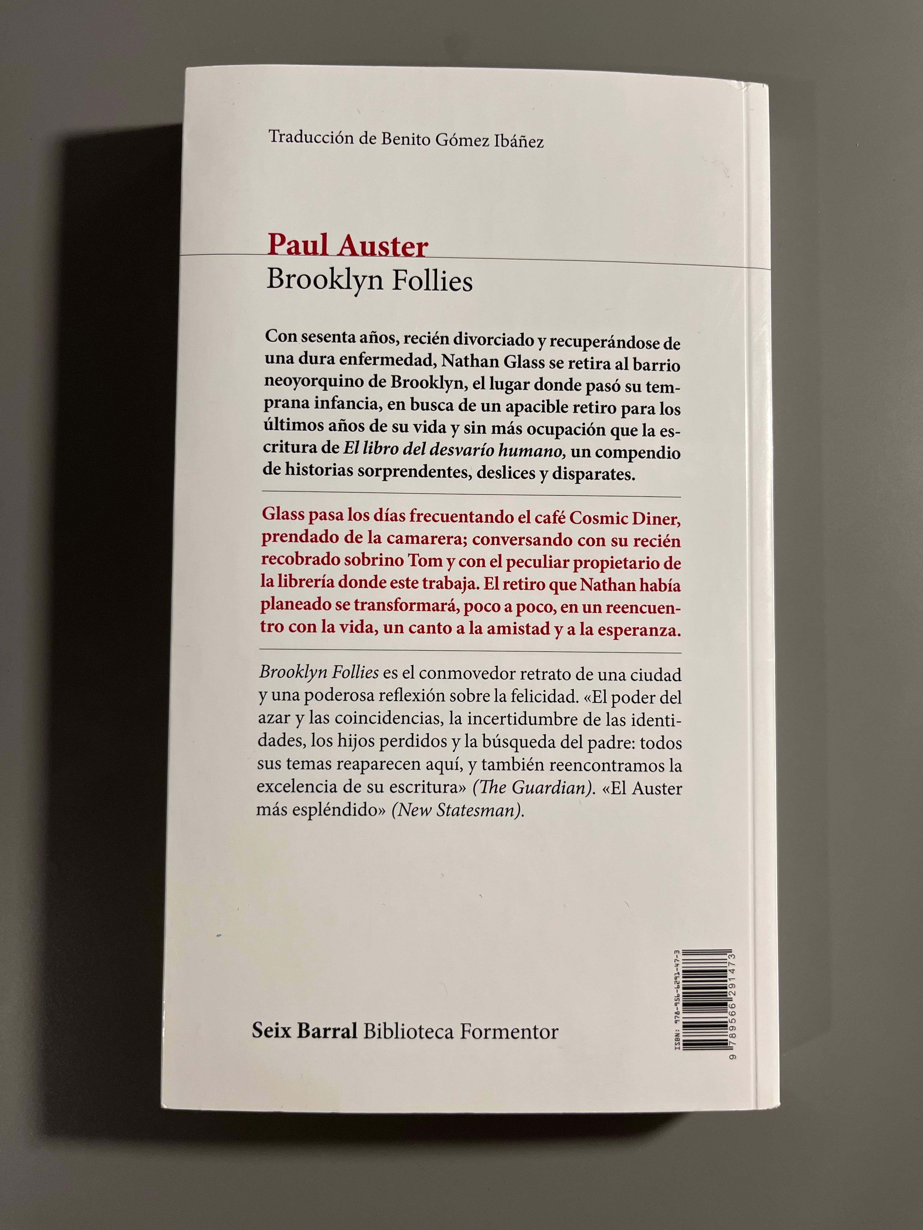 Brooklyn Follies - Paul Auster (Seix Barral)