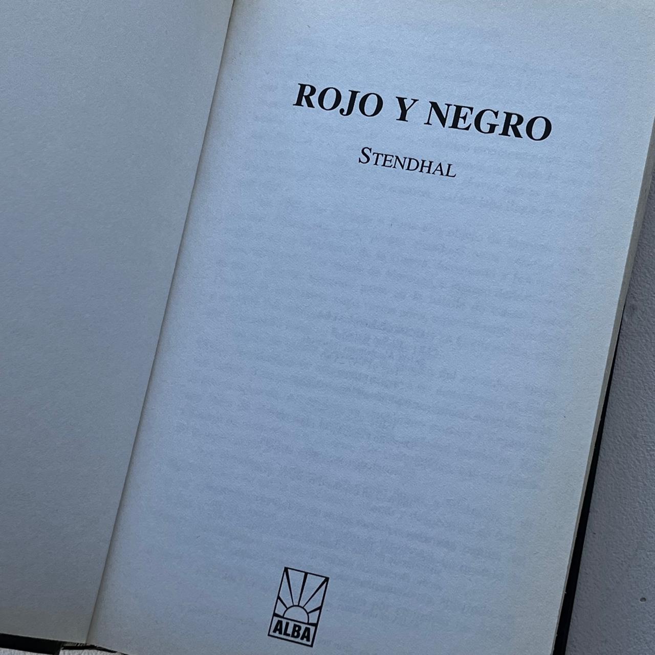 Rojo y Negro  - Stendhal - Alba Editorial - Tapa Dura - Libro Usado