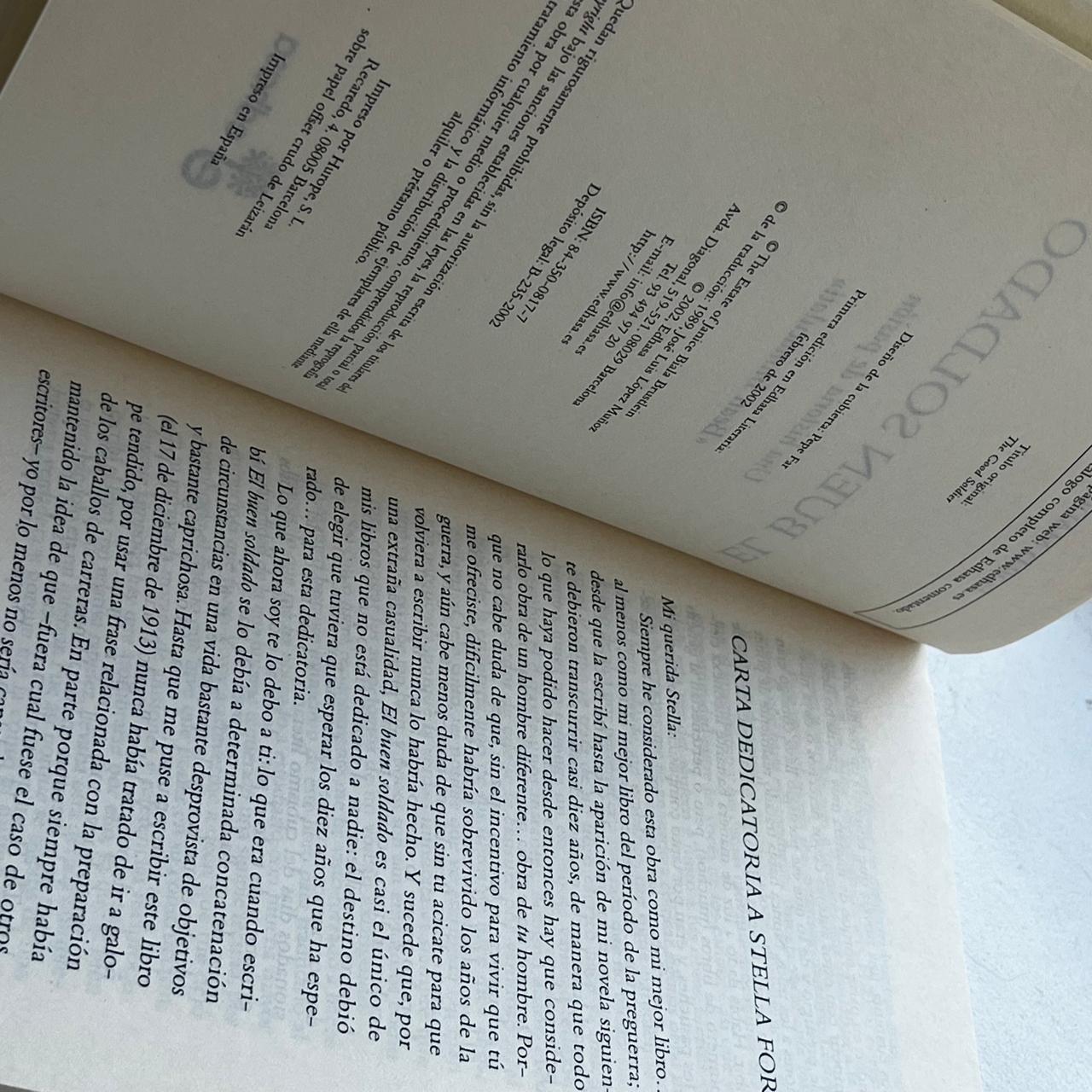 El buen soldado - Ford Madox Ford - Editorial Edhasa - Tapa Dura - Libro Usado