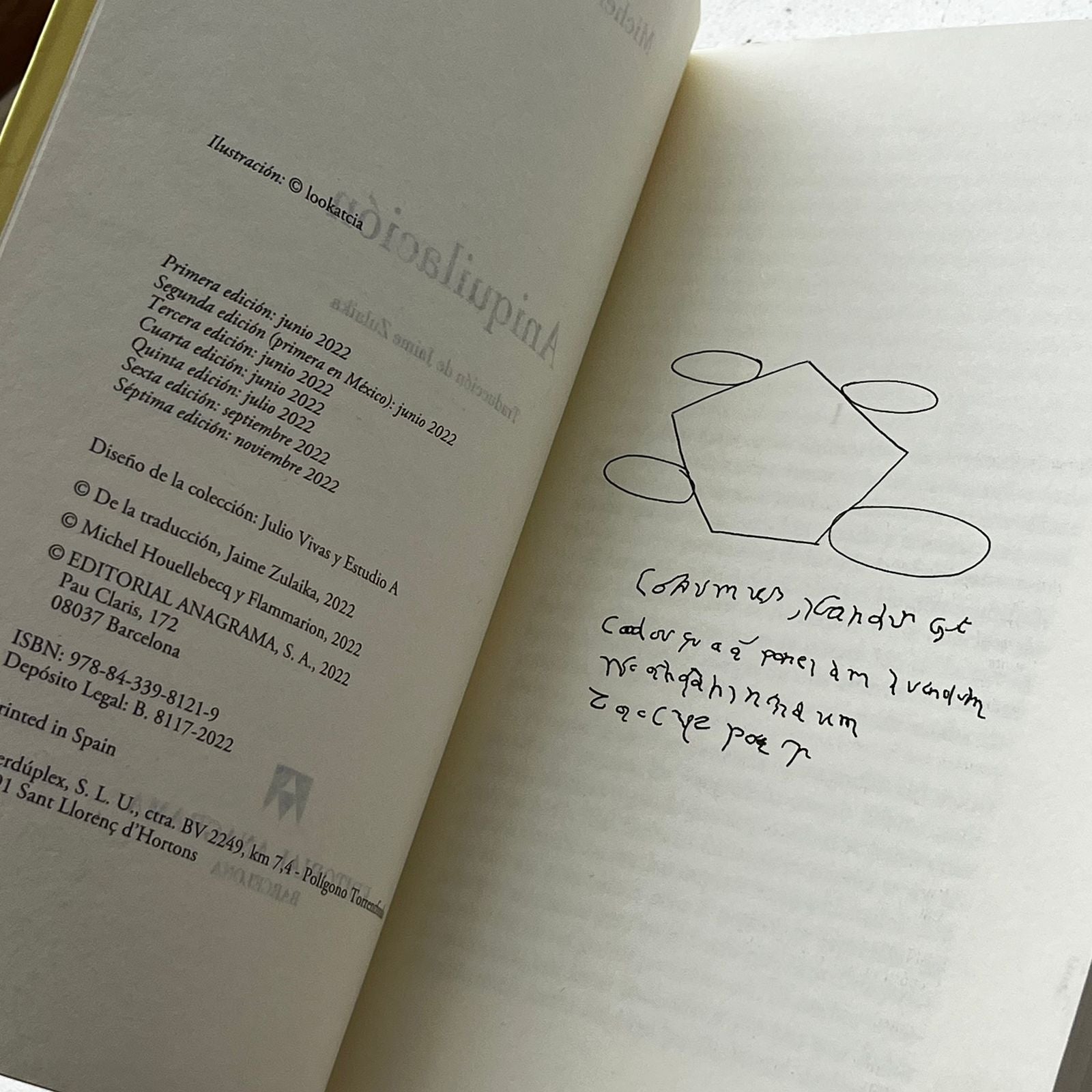 Aniquilación – Michel Houellebecq - Editorial Anagrama - Tapa Blanda - Libro Usado