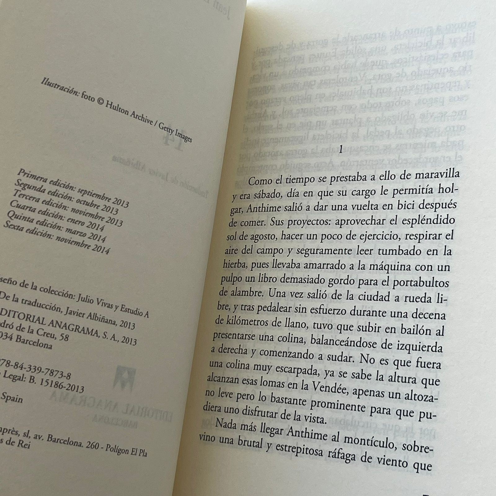 14 - Jean Echenoz  - Editorial Anagrama - Libro Usado