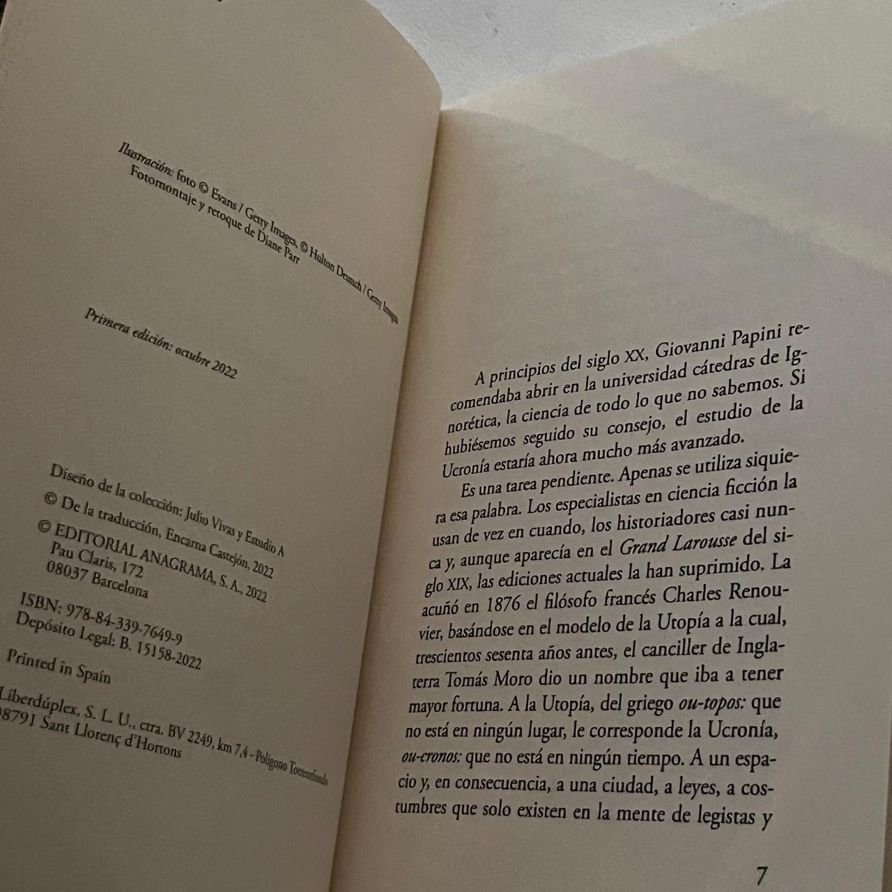 El estrecho de Bering – Emmanuel Carrère - Anagrama Compactos- Libro Usado