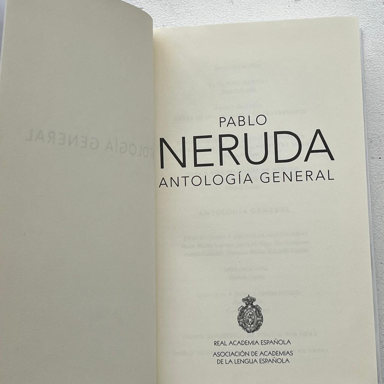 Antología General - Pablo Neruda - Alfaguara - Tapa Dura - Libro Usado