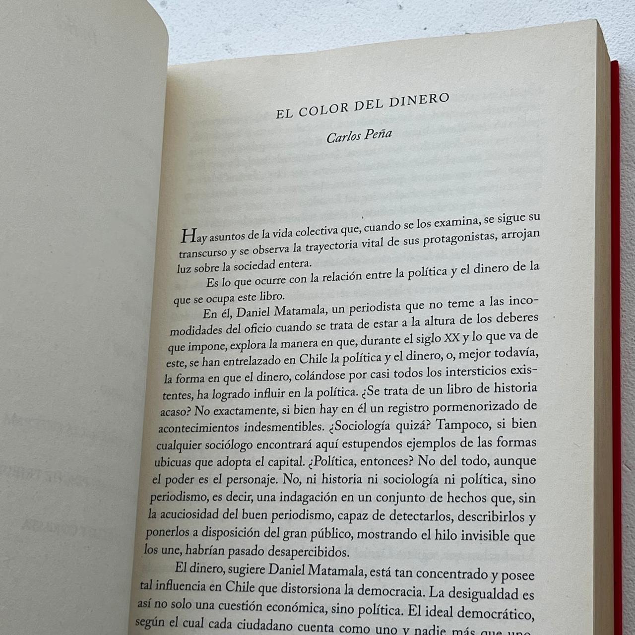 Poderoso Caballero - Daniel Matamala - Editorial Catalonia - Libro Usado