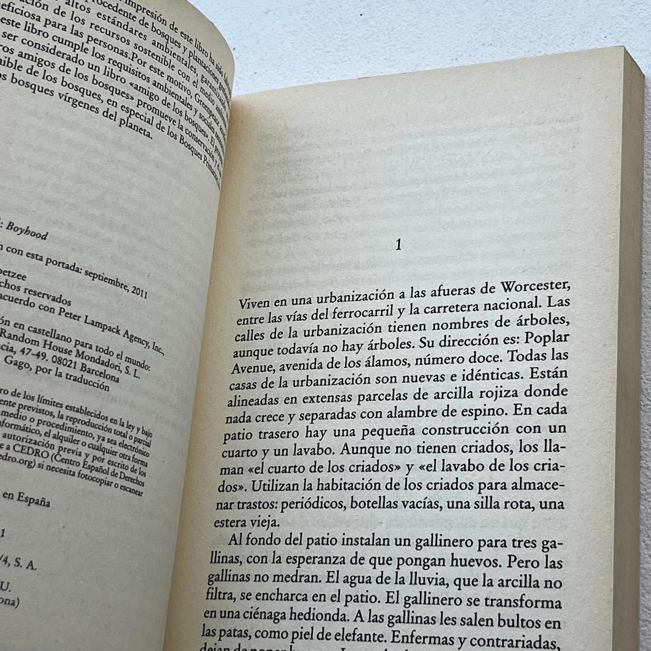 Infancia  - J.M. Coetzee - DeBolsillo - Libro Usado