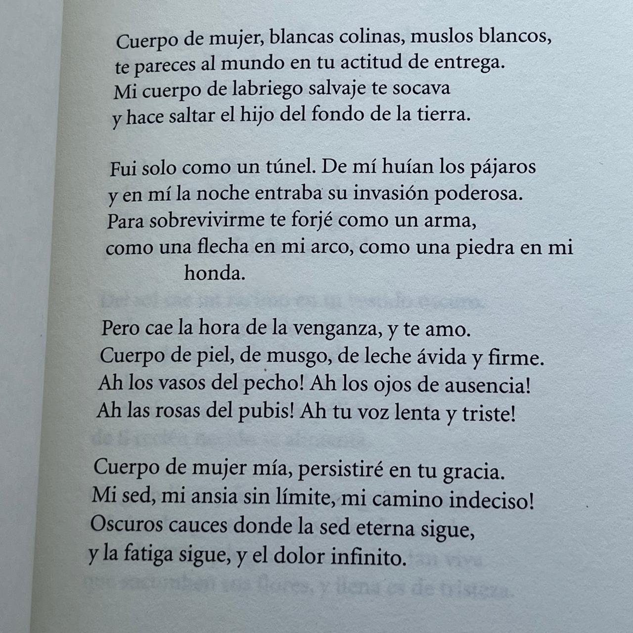Veinte poemas de amor y una canción desesperada - Pablo Neruda - Seix Barral - Libro Usado