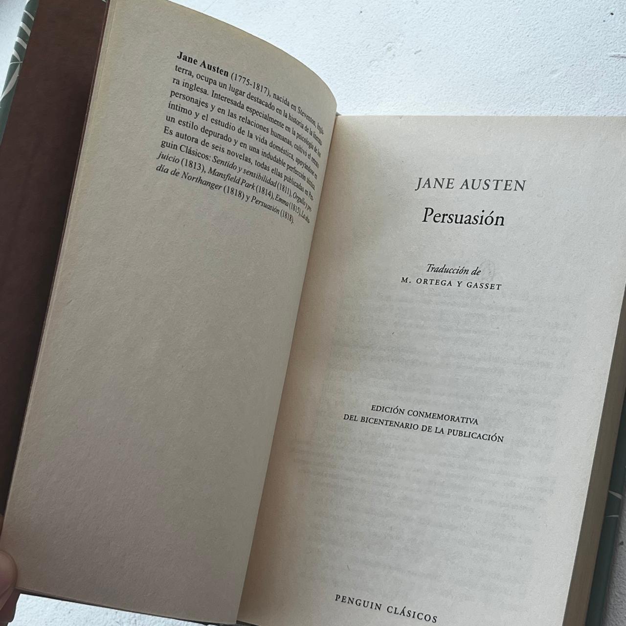 Persuasión (Ed. Conmemorativa) - Jane Austen - Penguin Random House - Libro Usado