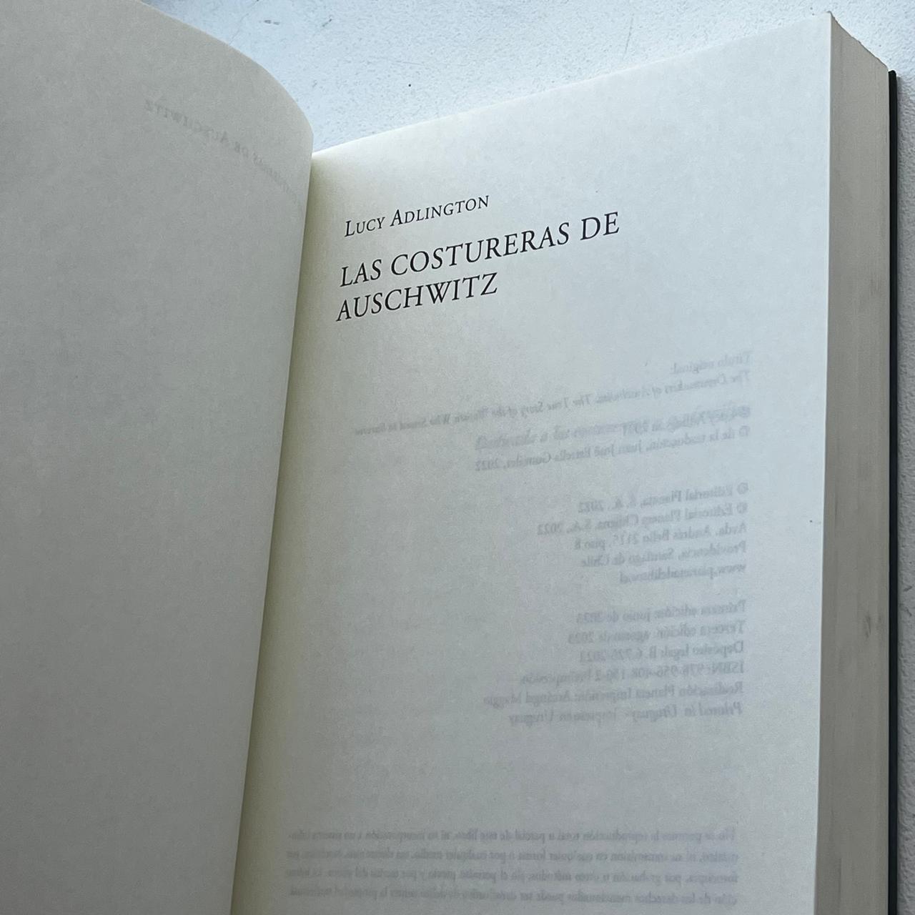 Las costureras de Auschwitz - Lucy Adlington - Planeta - Libro Usado