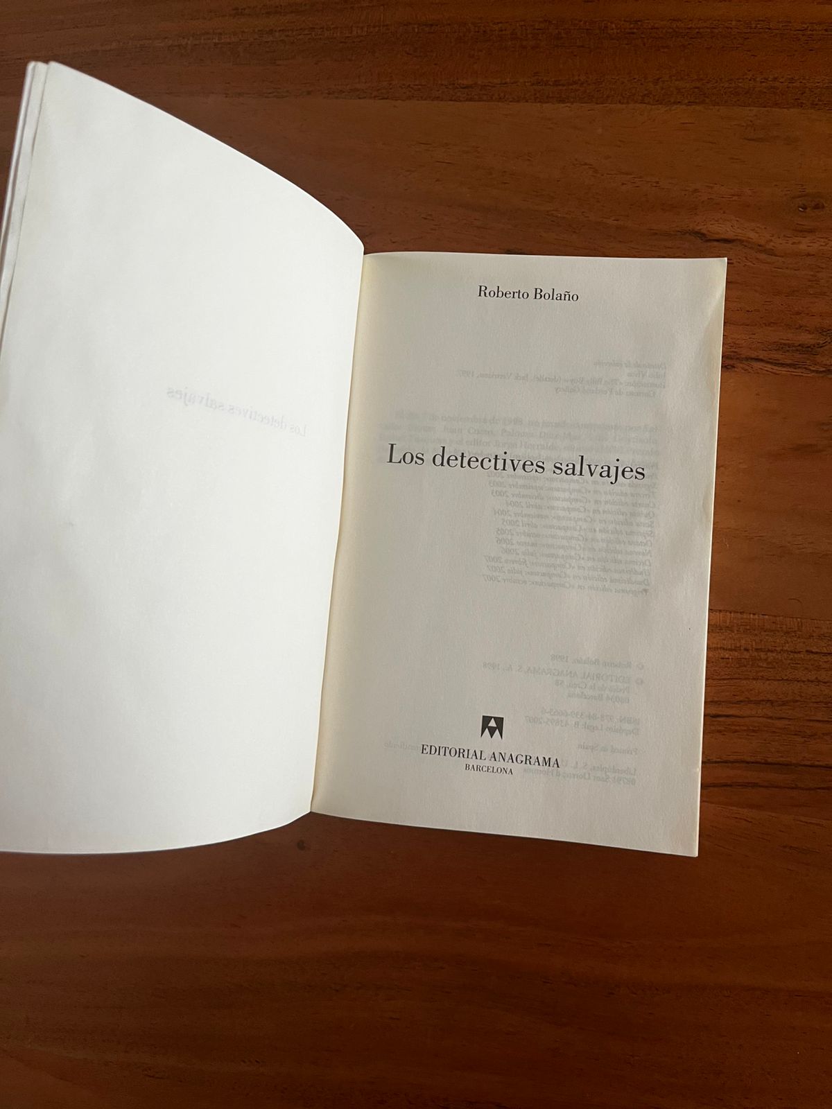 Los Detectives Salvajes - Roberto Bolaño - Anagrama - Libro Usado