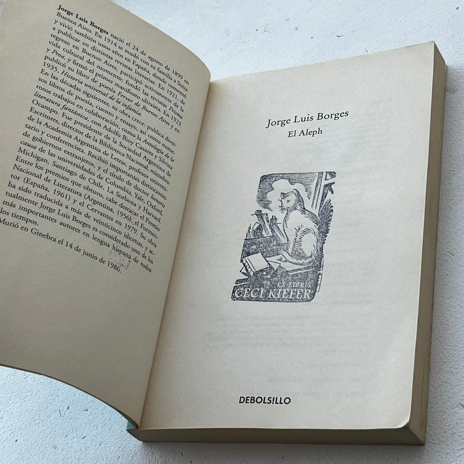 El Aleph - Jorge Luis Borges - Debolsillo - Libro Usado