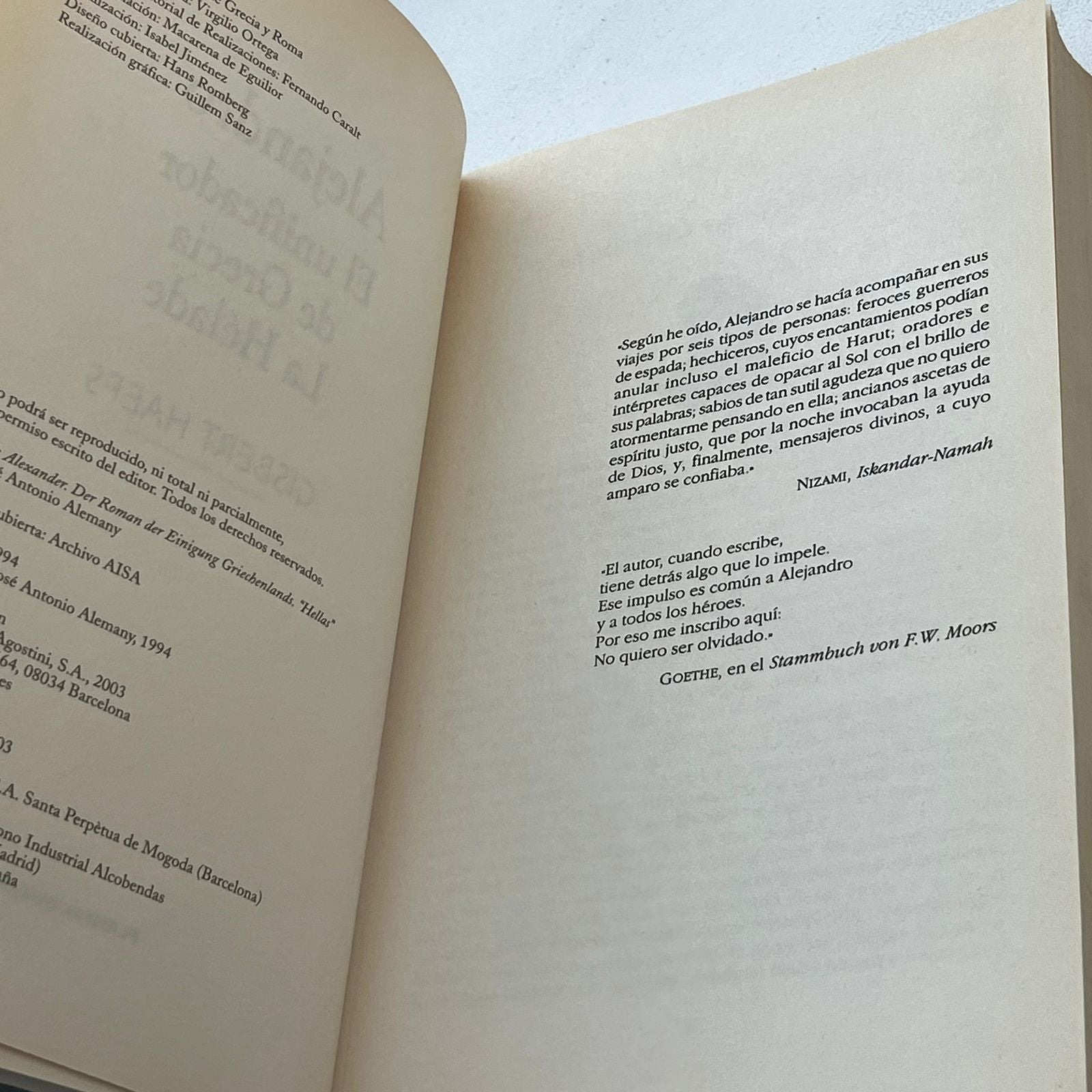 Alejandro. El unificador de Grecia - Gisbert Haefs - Planeta DeAgostini - Libro Usado