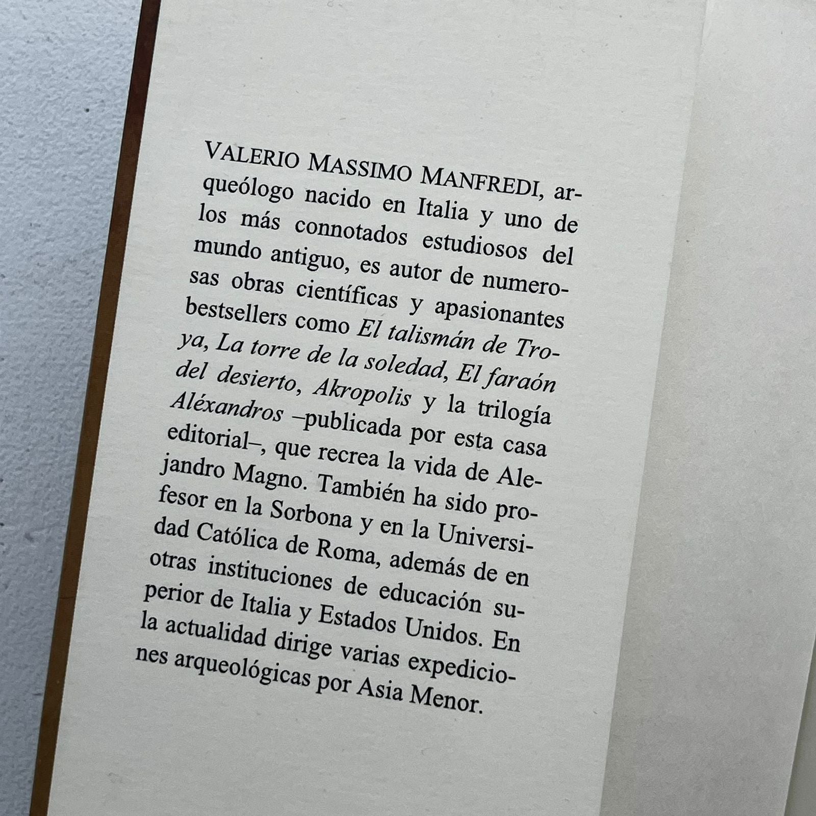 El oráculo - Valerio Massimo Manfredi - Grijalbo - Libro Usado