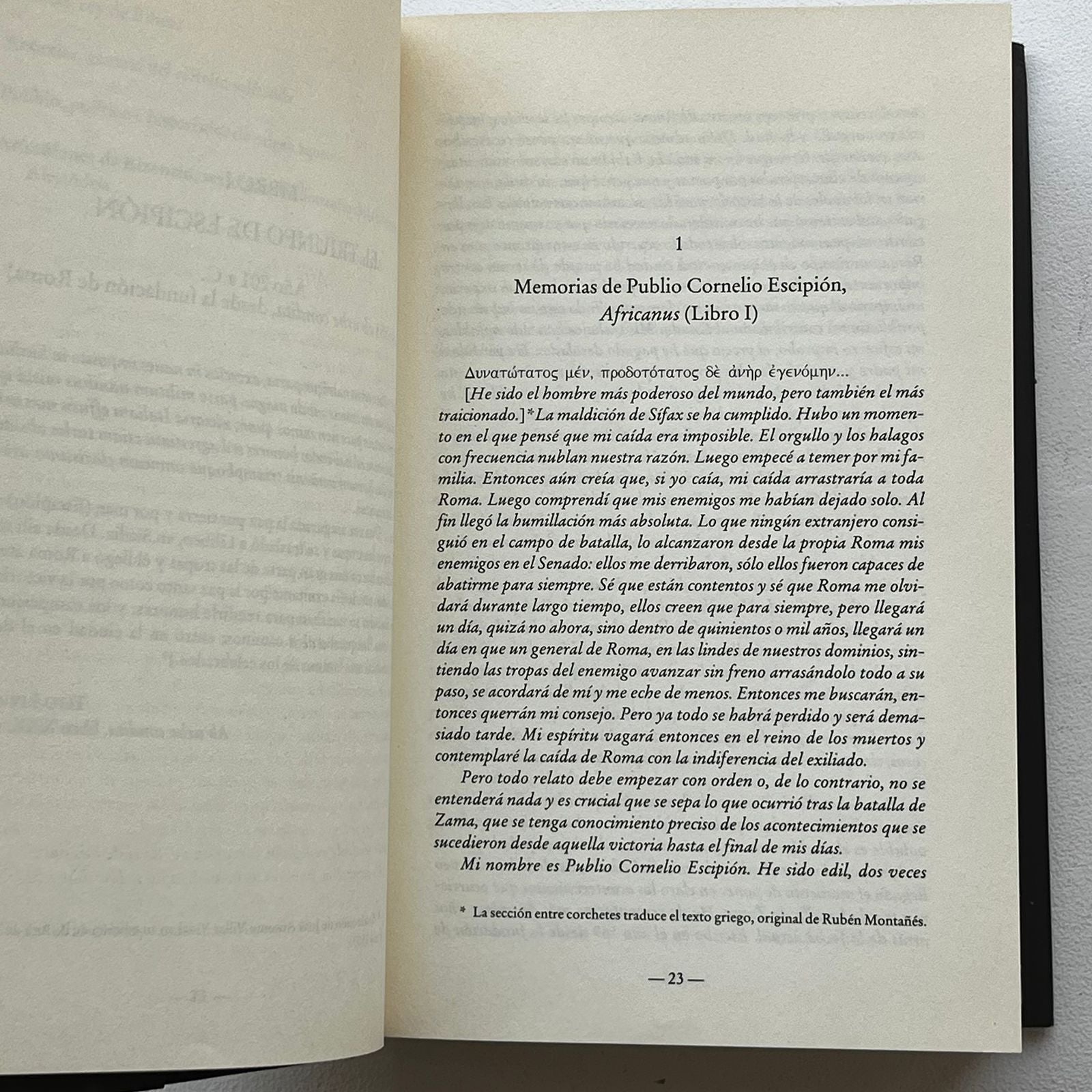 La traición de Roma (Africanus III) - Santiago Posteguillo - Ediciones B - Tapa Dura - Libro Usado