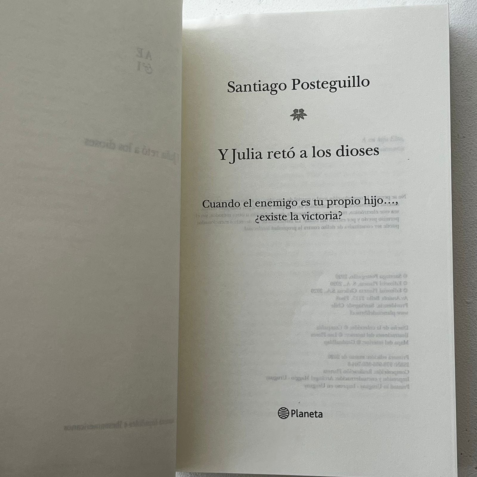 Y Julia retó a los dioses (Julia Domna II) - Santiago Posteguillo - Planeta - Libro Usado