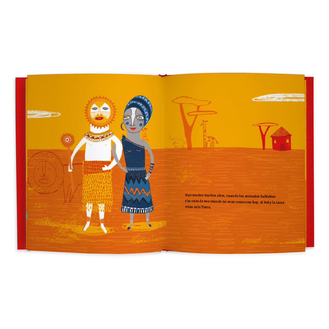 El sol, la luna y el agua - Un cuento de Nigeria - Laura Simms - Ekaré - Libro Nuevo (Tapa Dura)