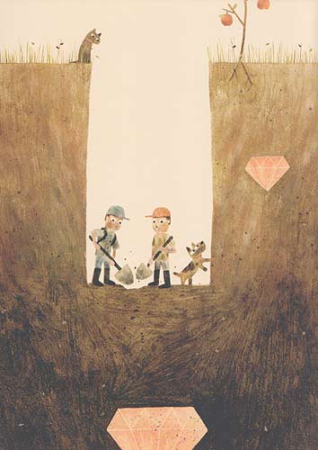 Sam y Leo cavan un hoyo - Mac Barnett - Joseph D'Agnese - Editorial Juventud - Libro Nuevo (Tapa Dura)